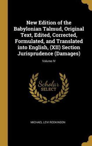 babylonian corrected formulated translated jurisprudence Reader